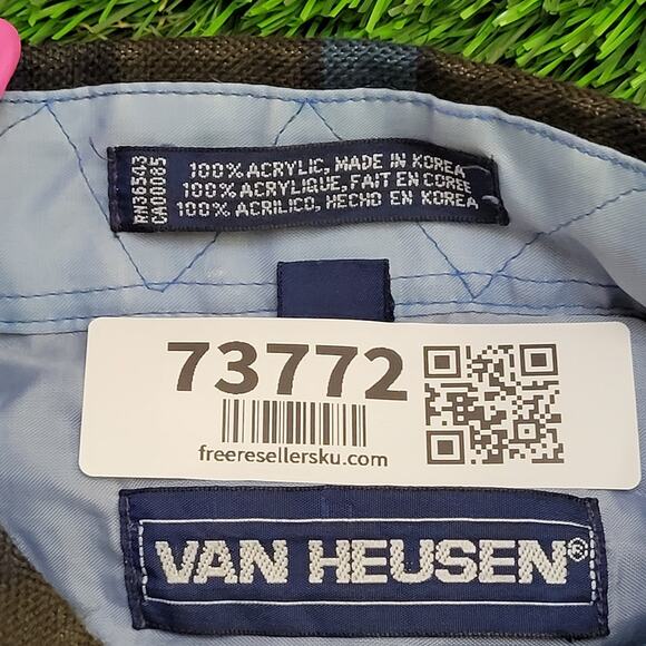 Vintage 90s Van-Heusen Plaid Button Shirt Large 24x29 Baggy - Picture 7 of 13